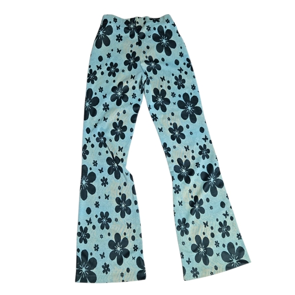 Urban Outfitters Bryn Flower Power Vintage Retro Soft Flare Pants Size Small - Picture 2 of 6